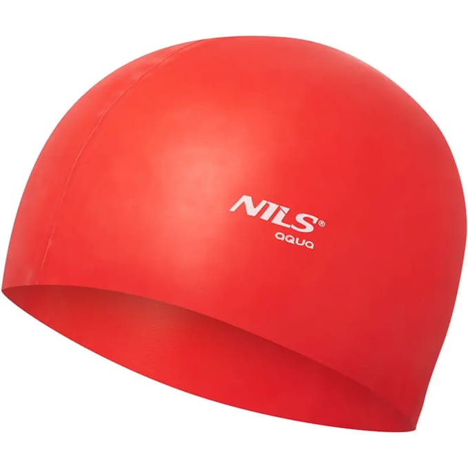 Nils Aqua NQC - Silicone Zwemcap - Rood - Hydrodynamisch - Comfortabel