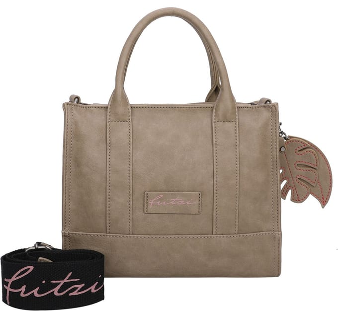 Fritzi aus Preußen schoudertas handtas Hoja Square Crossbody Bag Mud Taupe