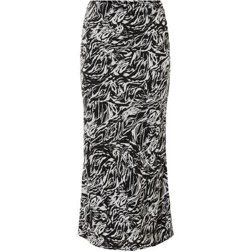 ESMARA Dames midi rok (Zwart/beige, 36)