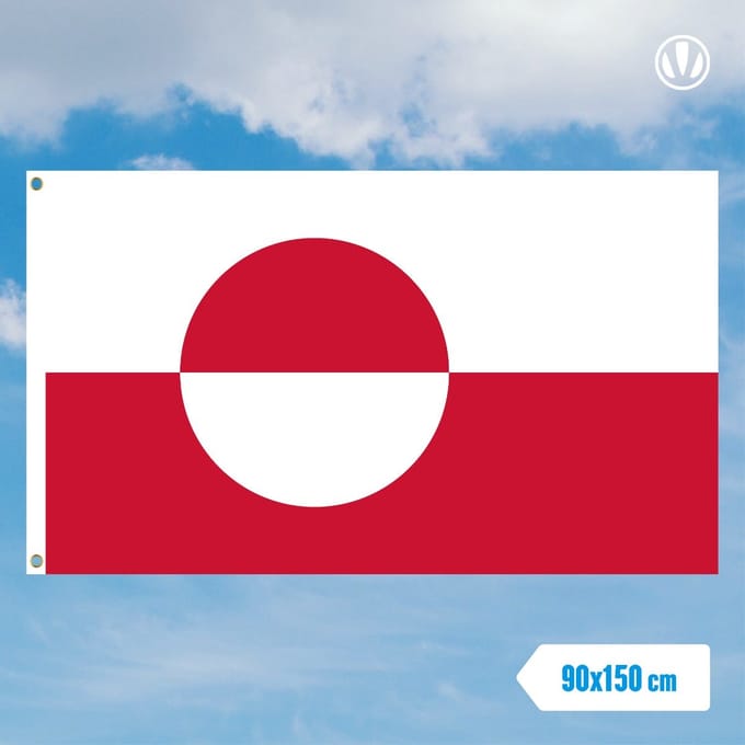 Vlag Groenland 90x150cm | Best Value