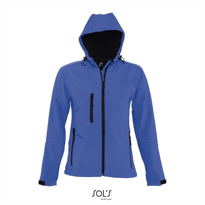 SOL'S Women´s Hooded Softshell Jacket Replay L849 - Royal Blue 241 - M