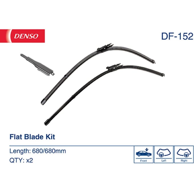 Wisserblad DENSO DF-152, 680mm, Voor, 2 Stuk