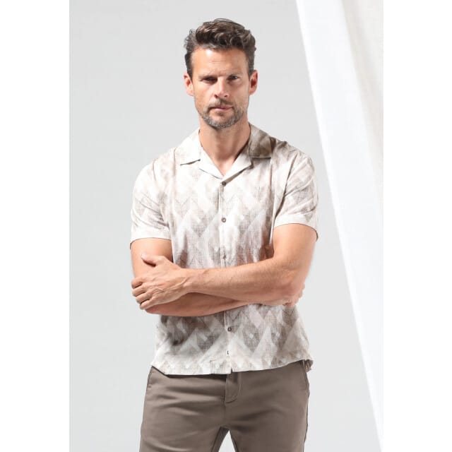 Gabbiano - Heren Overhemd - Roman - 3365316 - 102 Ecru