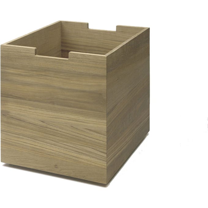 Skagerak by Fritz Hansen - Cutter Box groot - met wieltjes - eiken - bruin