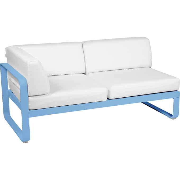 Fermob BELLEVIE hoekmodule links - E1 Maya blauw - 81 witgrijs
