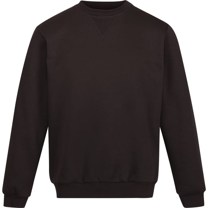 Regatta Heren Pro Crew Neck Sweatshirt (Zwart)