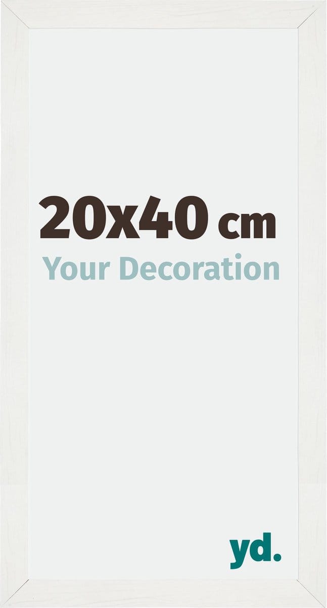 Your Decoration - Fotolijst 20x40 cm - MDF - Wit Geveegd - Mura