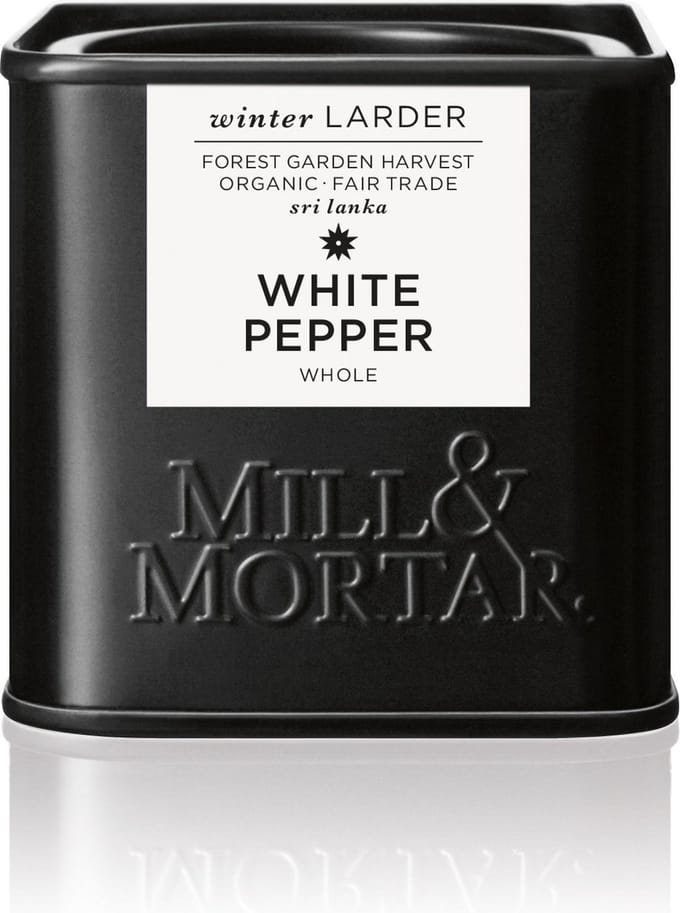 Mill & Mortar White Pepper - Biologische Fair-trade Witte peper - 50 g