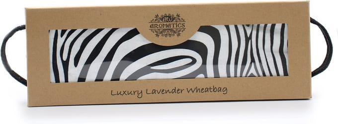 Luxe lavendel tarwe tas in geschenkdoos - Zebra