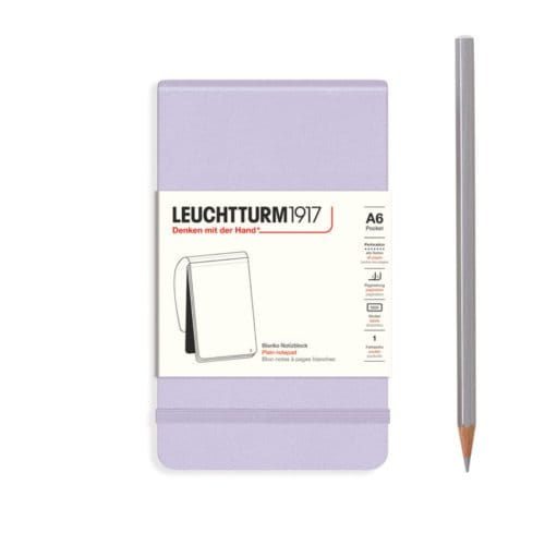 Leuchtturm1917 reporter notepad, hardcover, pocket (a6), blanco, lila