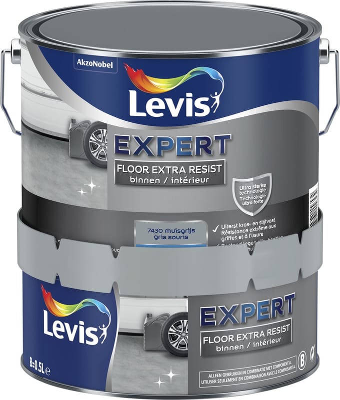 Levis - Expert Floor Extra Resist - Muizengrijs - 2,5 L