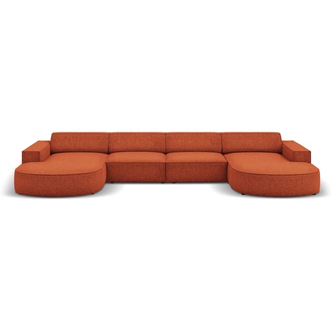 U-bank Jodie chenille afgerond | Micadoni Home