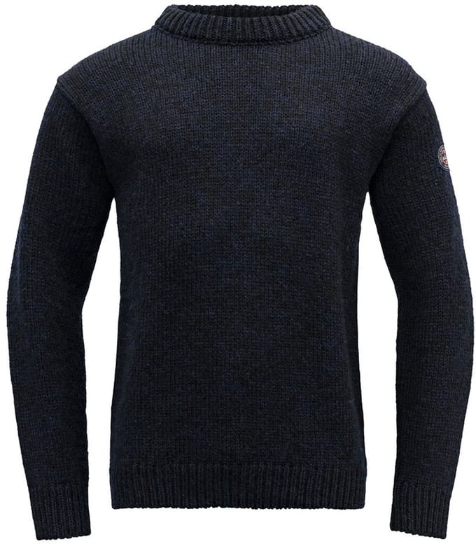 Devold Nansen Crew Neck Sweater, blauw Maat M