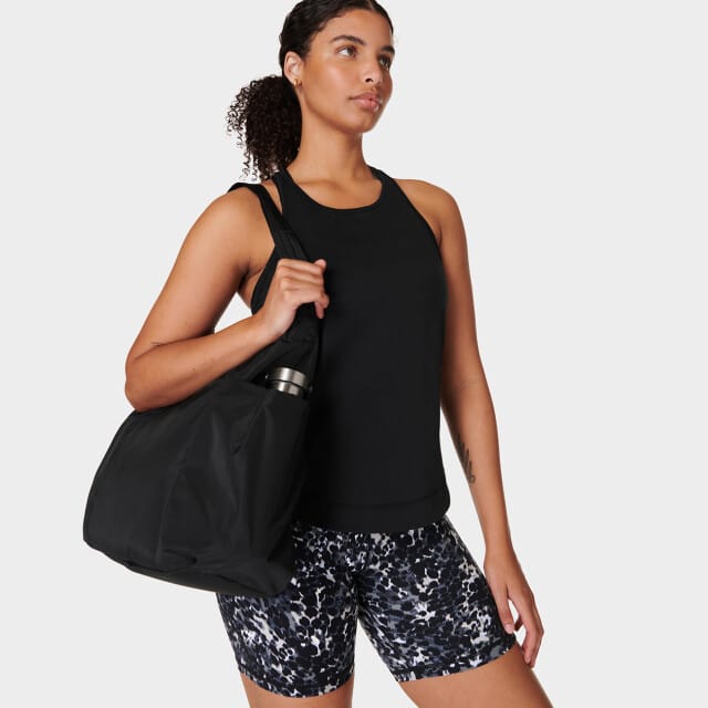 Sweaty Betty Breathe Easy Run Tank Top ZWART - Maat S