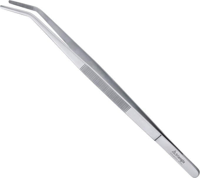 Triangle Multifunctioneel RVS Pincet met Knik – 15 cm – Vaatwasserbestendig