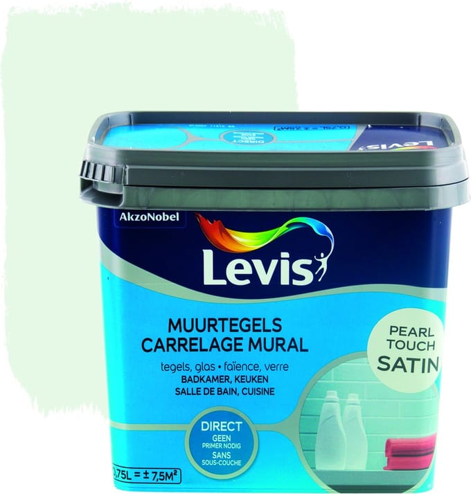 Levis Muurtegels Verf - Satin - Pearl Touch - 0.75L
