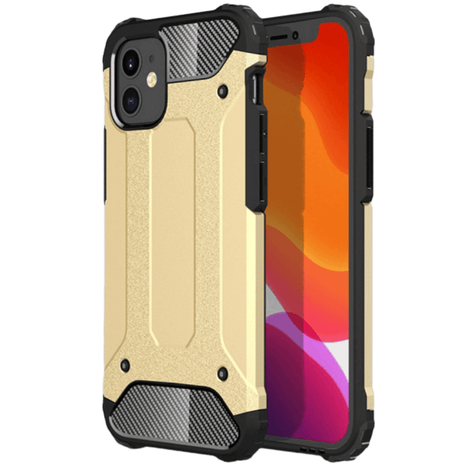 CaseBody iPhone 12 Mini Shockproof Hoesje Goud