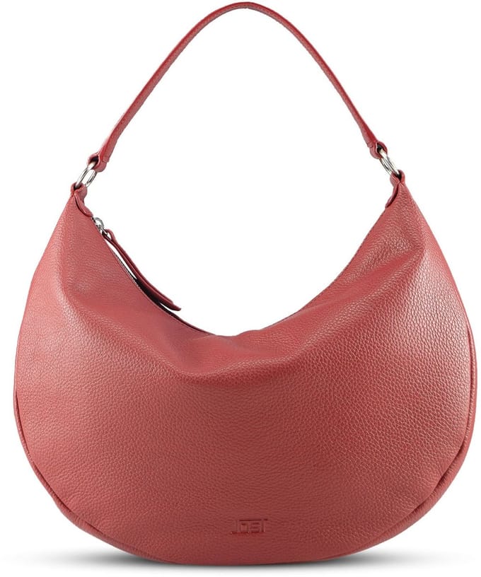 JOST Leren Schoudertas Vika Hobo Bag Red Donkerrood