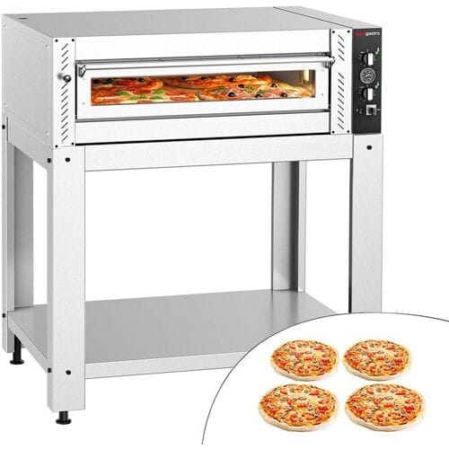 GGM Gastro Elektro Pizzaofen - 4x 34cm - Manuell - inkl. Untergestell