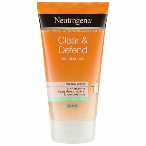 Neutrogena Clear &amp; Defend Facial Scrub 150 ml