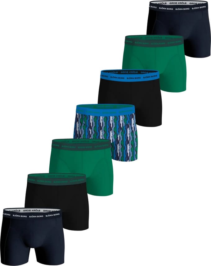 Bjorn Borg 7-pack heren boxershort - Cotton stretch - Zwart Combi / M