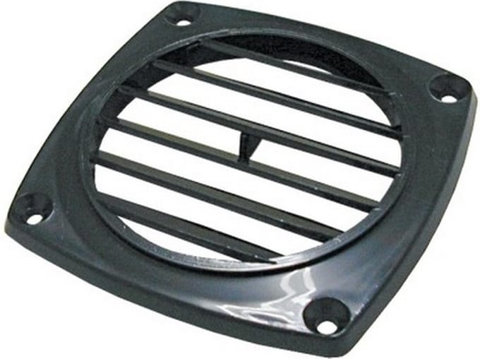 Ventilatierooster kunststof - Zwart