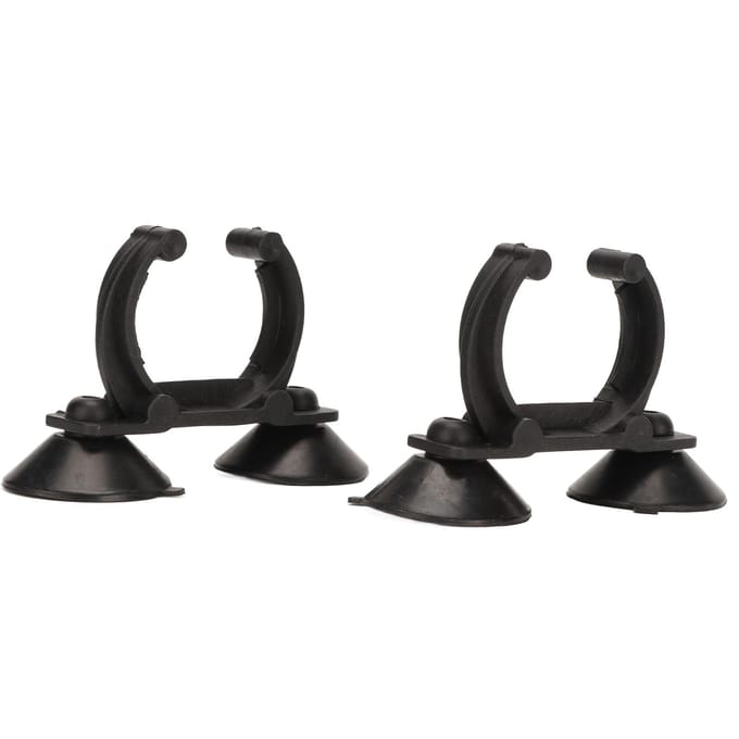 Clips à Ventouse pour Chauffage d'Aquarium Forte Aspiration Fixation Précise Ventouses pour Tige Chauffante Clips Pinces black