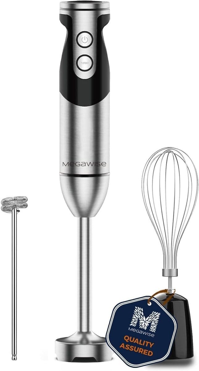Hand Blender - Mixer Staafmixer - Keuken Assistent - 3-in-1 Functionaliteit - 400 Watt - Zwart