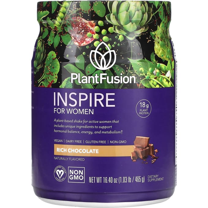 PlantFusion, Inspire pour femmes, Chocolat riche, 16,40 oz (465 g)