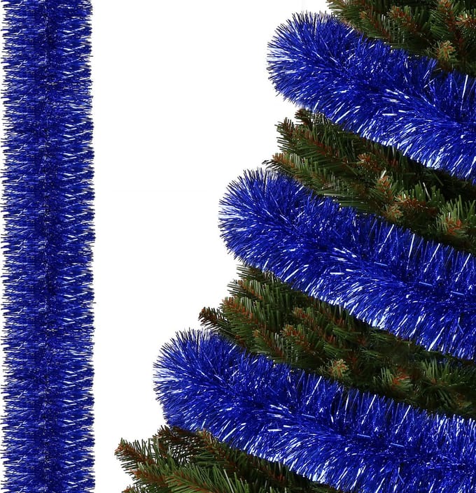 Springos Kerstslinger | Guirlande | Kerstversiering | 6 m | Blauw