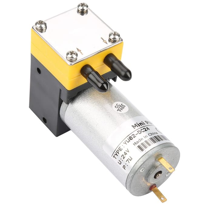 24V 0.41Lmin Miniatuur Membraanpomp Vacuümpomp Voor LuchtVloeistof