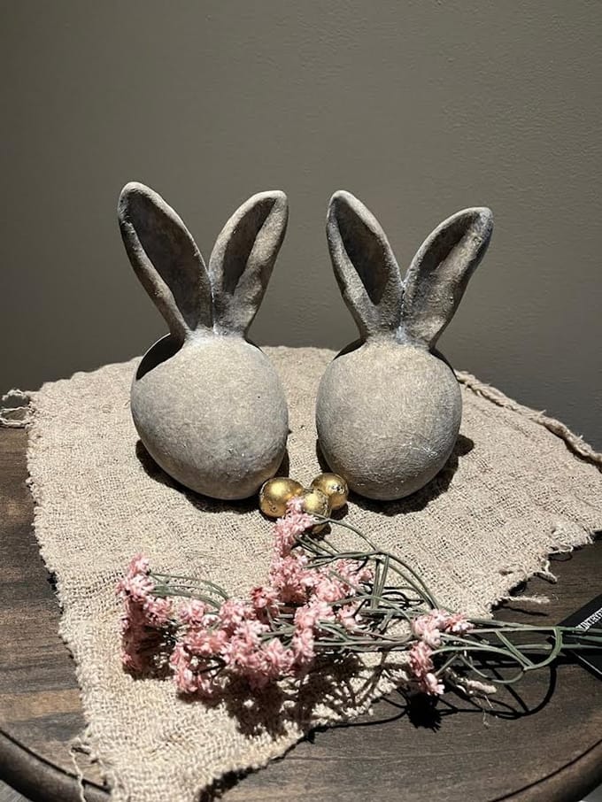 Haas kop- Pasen- voorjaar- decoratie- wonen- sfeervol- stoer sober