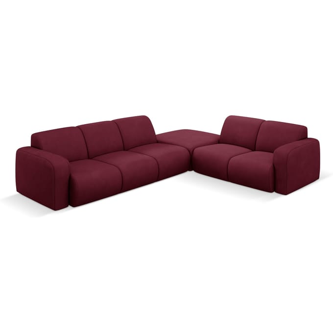 Hoekbank Lola rechts met hocker | Windsor & Co