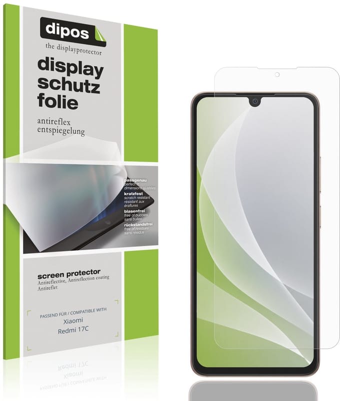dipos – 4x Matte Beschermfolie geschikt voor Xiaomi Redmi 17C | Krasbestendige & antireflecterende Screenprotector Ultra-Thin