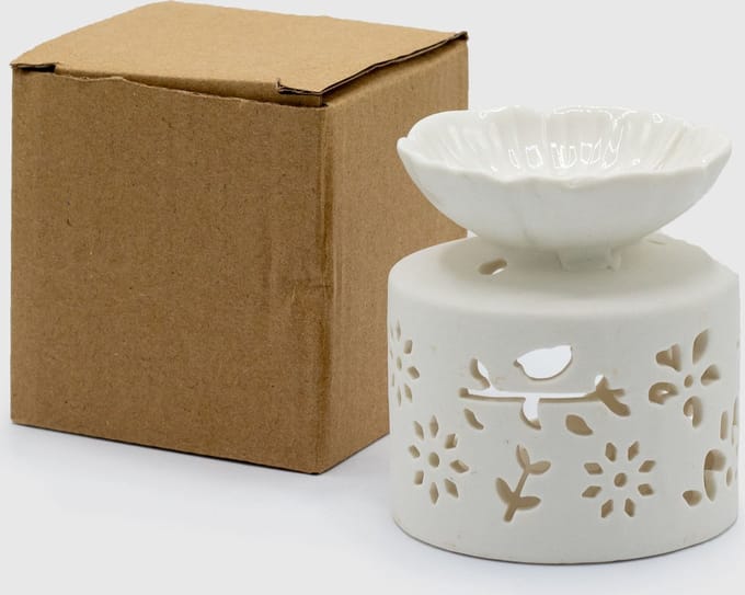 Wax melts brander - oliebrander - wit
