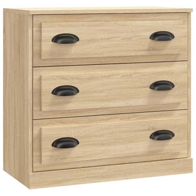 vidaXL - Dressoirs - 2 - st - bewerkt - hout - sonoma - eikenkleurig