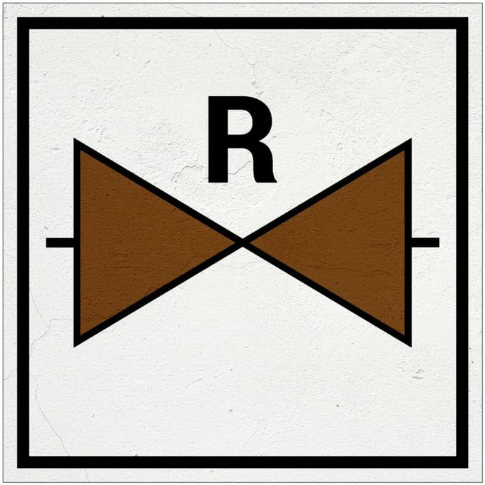 Rioolafsluiter bord | Forex Re materiaal | 10 x 10 cm
