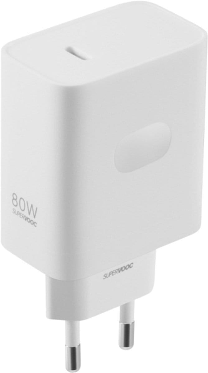 OnePlus Originele power adapter - Oplader zonder kabel - USB-C aansluiting - 80W - Wit