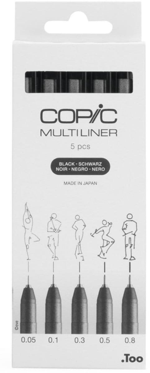 Set of liners Copic Multiliner 5 pcs