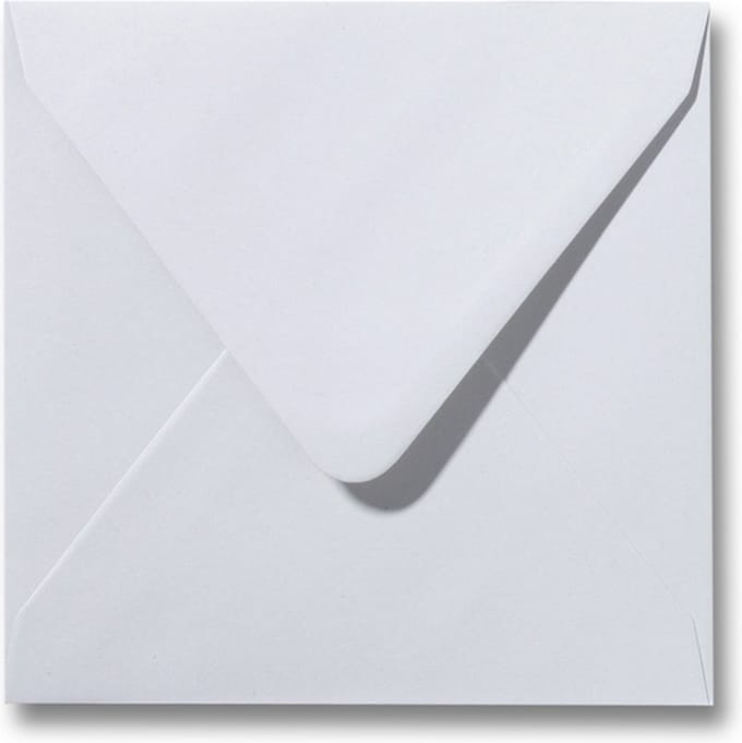 Envelop 16 x 16 Dolfijngrijs, 60 stuks