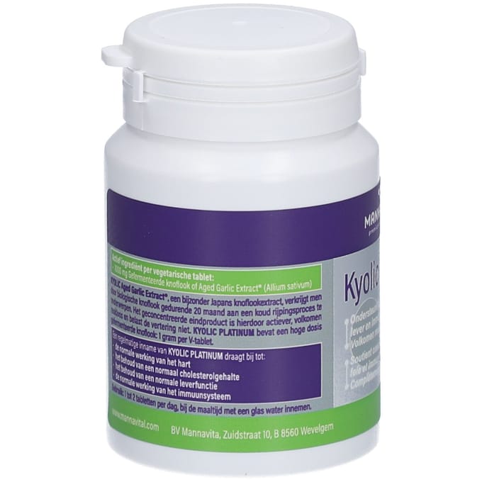 Mannavital - Kyolic Platinum capsules bio 60 pcs. - Met 1g gefermenteerde look - 60 handige capsules