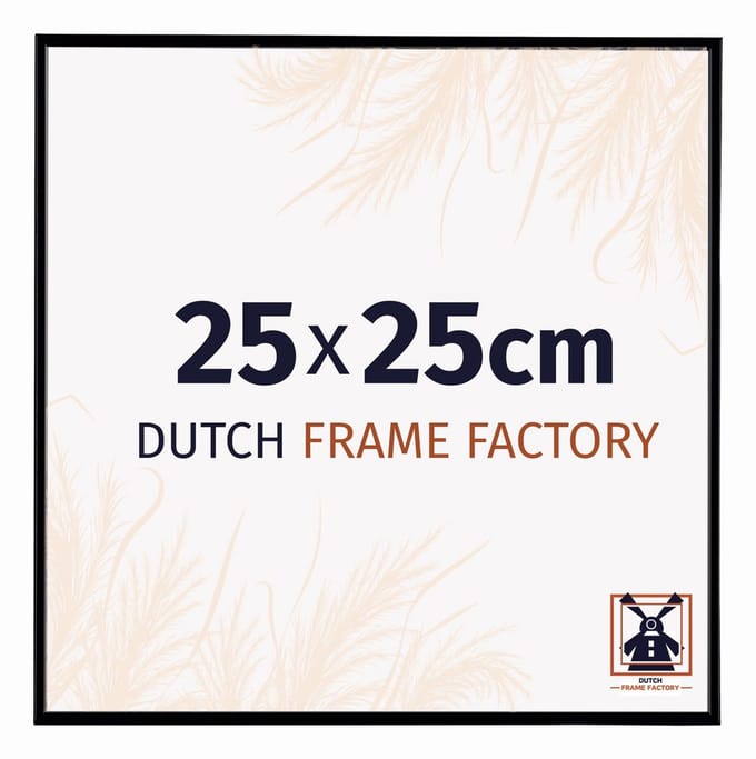Fotolijst 25x25 cm - Kunststof - Zwart Mat - Easy