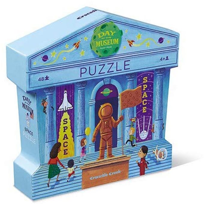 Vloerpuzzel Ruimte Museum - 45 x 61 cm - Kleurrijke Startpuzzel voor Peuters