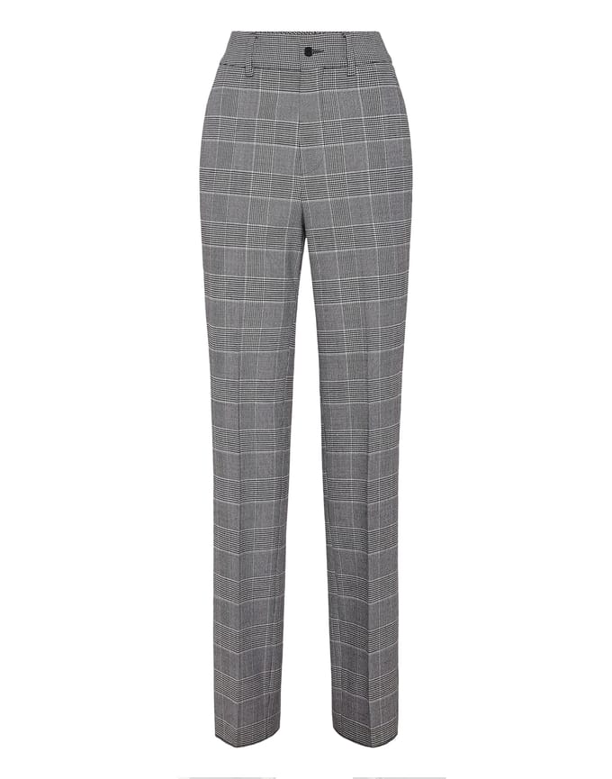 Long Straight Trousers Prince Of Wales