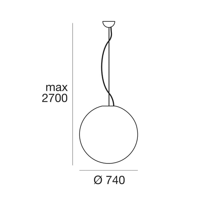 Linea Light Hanglamp Oh wit 75 cm
