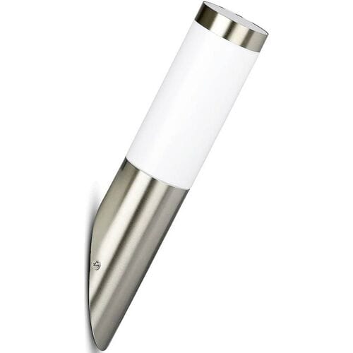 V-tac Wandlamp Vt-832 E27 60w 37,6 Cm Ip44 Rvs Zilver/wit