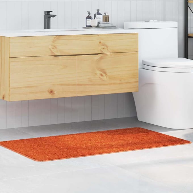 vidaXL - Antislip - Badmat - Oranje - 70 - x - 120 - cm - PP