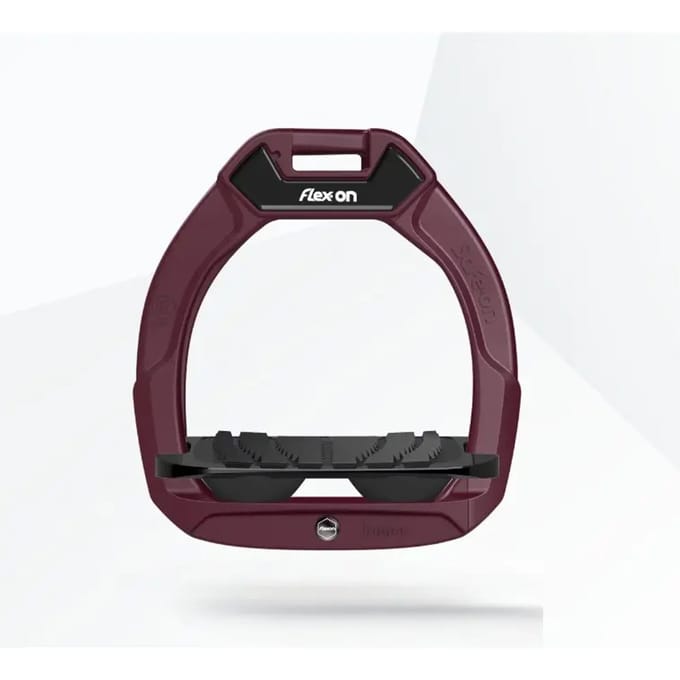 Veiligheidssteunen voor paardrijden Ingelengd Grip Bordeaux/Zwart/Zwart kind Flex-On Safe-On