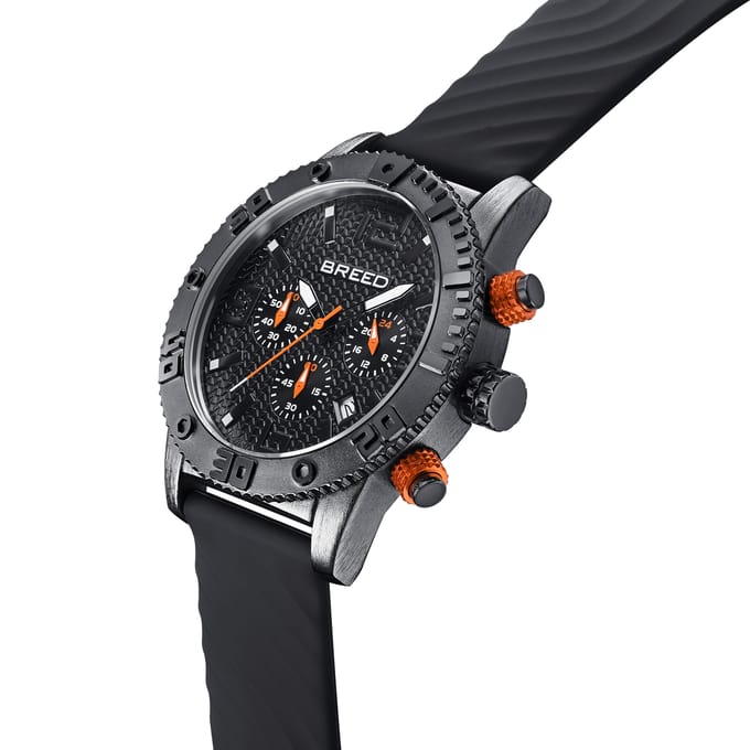 Breed Double Agent Chronograaf Horloge met Datum
