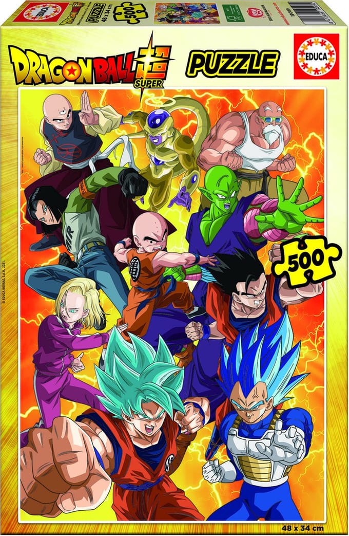 Educa puzzel Dragon Ball Super 500 stukjes legpuzzel speelgoed.